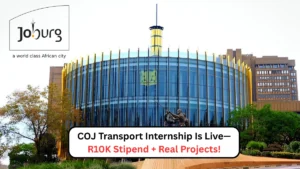 COJ Transport Internship Is Live—R10K Stipend + Real Projects!