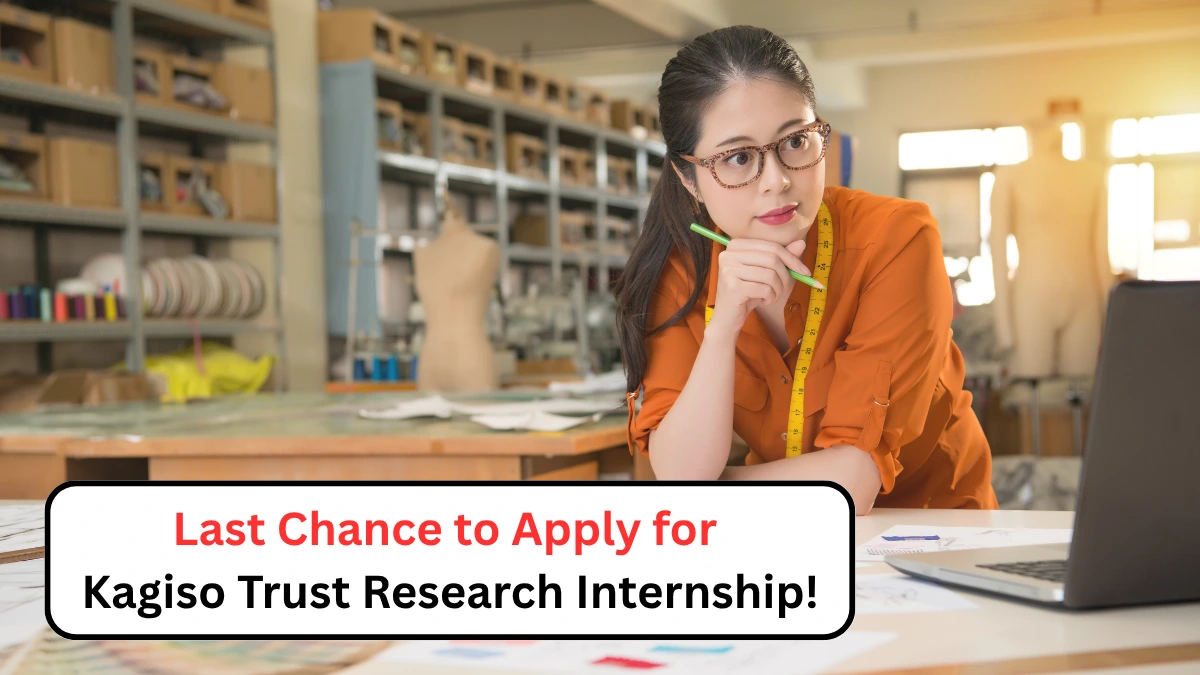 Last Chance to Apply for Kagiso Trust Research Internship!