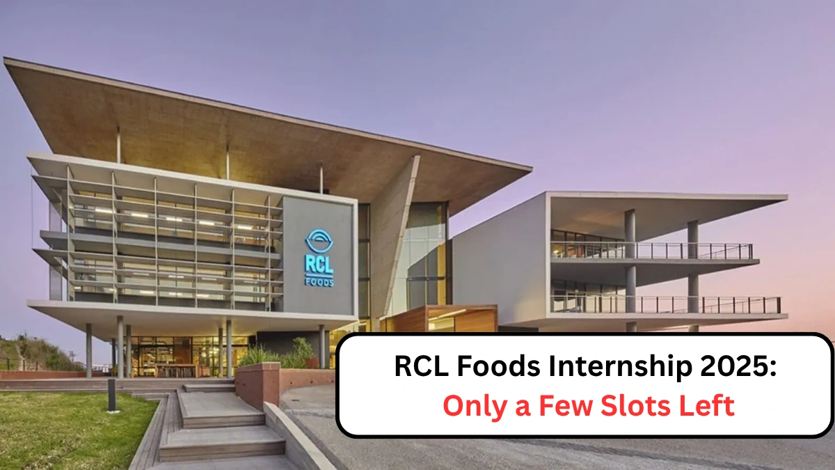 RCL Foods Research and Development Internship Appy Details