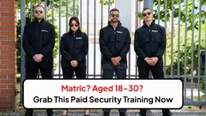Matric Aged 18–30 Grab This Paid Security Training Now