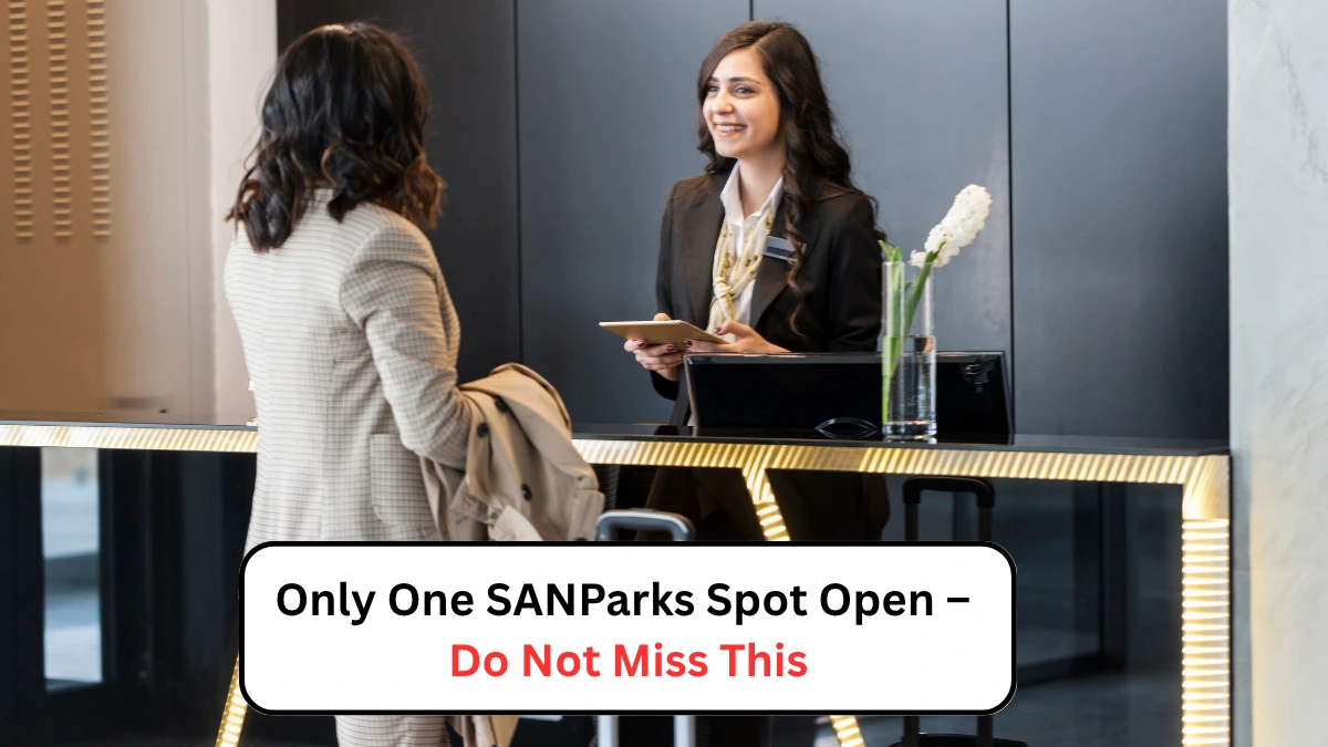 Only One SANParks Spot Open – Do Not Miss This