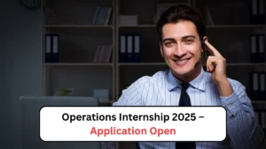 Operations Internship 2025 – Application Open